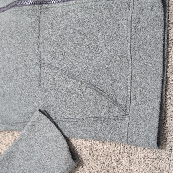 The North Face Boys Zip Up Fleece Hooded Jacket Gray Size Large - Picture 3 of 8